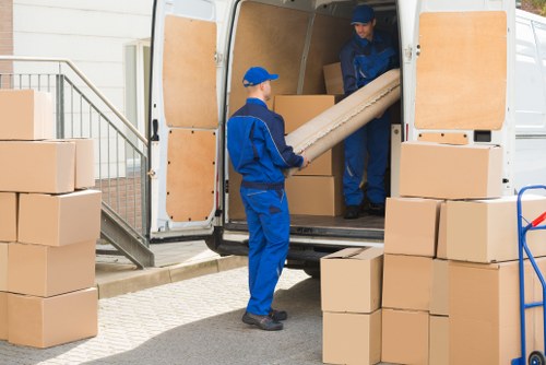 Man with van helping with a local move in South Kensington