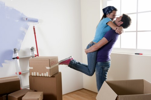 Careful handling of sofas and large furniture in a South Kensington property