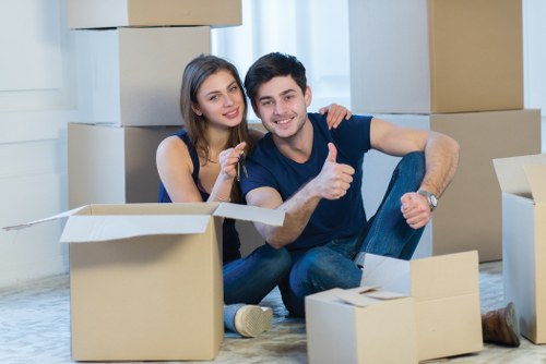 Careful waste separation and recycling for a South Kensington move