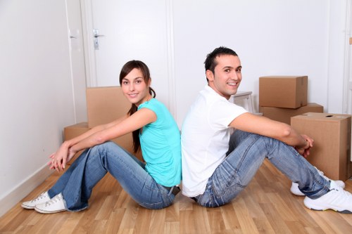 Professional South Kensington moving team handling household items
