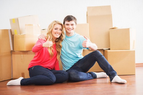 Professional packing materials for fragile household items in South Kensington