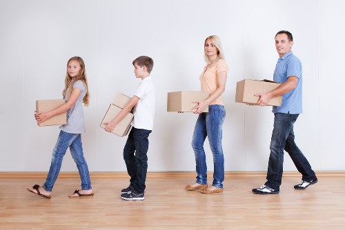 Careful loading of furniture for a local move in South Kensington